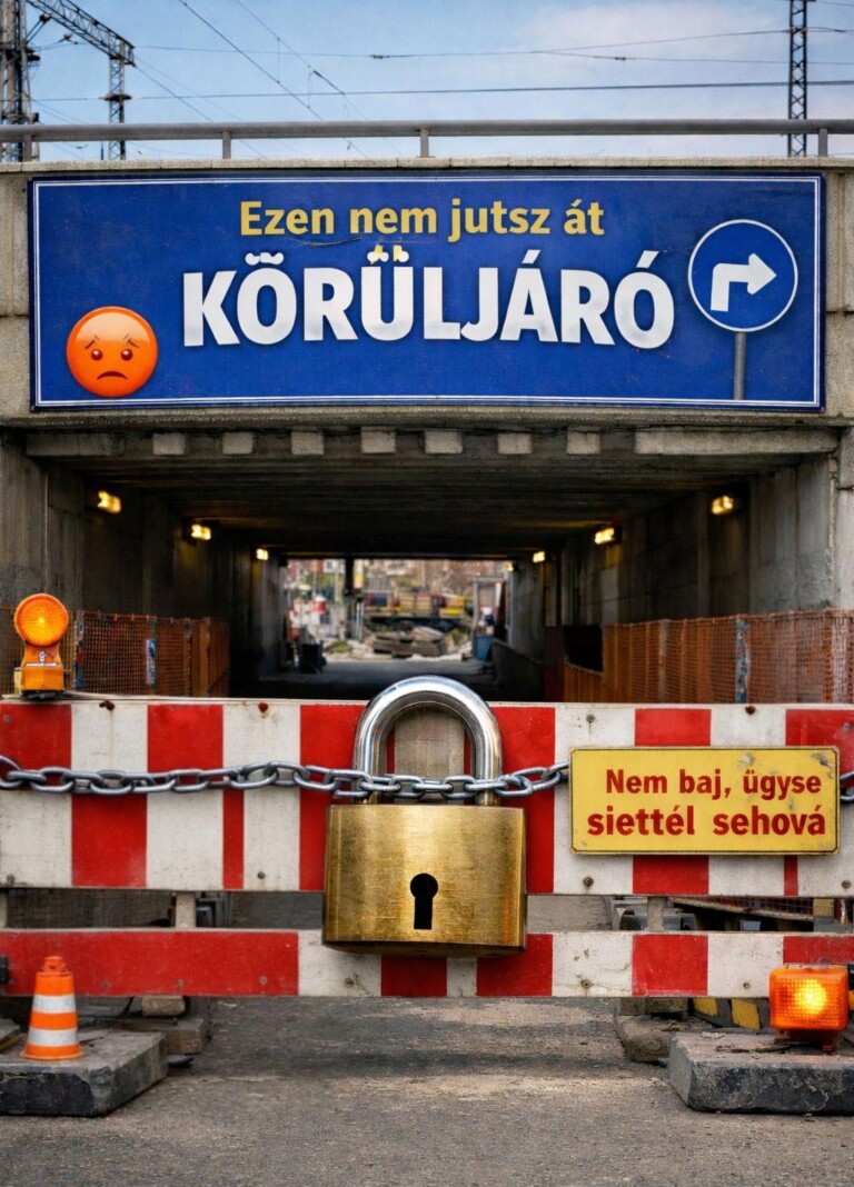 Magyar abszurddá vált egy aluljáró felújítása, nem adják át az autósoknak 3