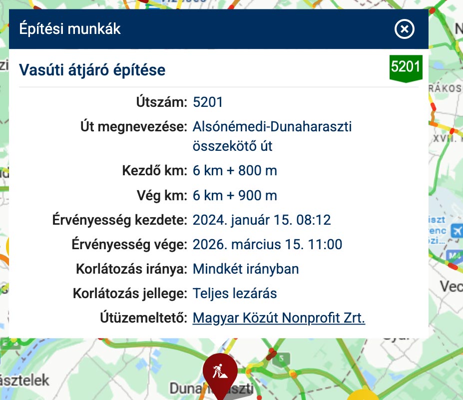 Magyar abszurddá vált egy aluljáró felújítása, nem adják át az autósoknak 2