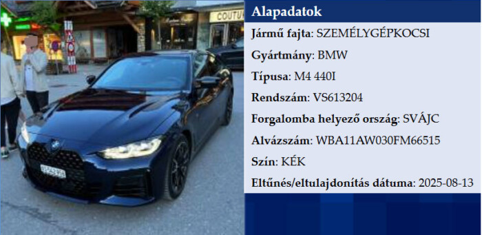 Titkolják a 60 milliós BMW ellopásának körülményeit 1