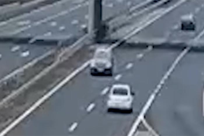 Őrület, mit vett fel egy kamera az M7-es autópályán