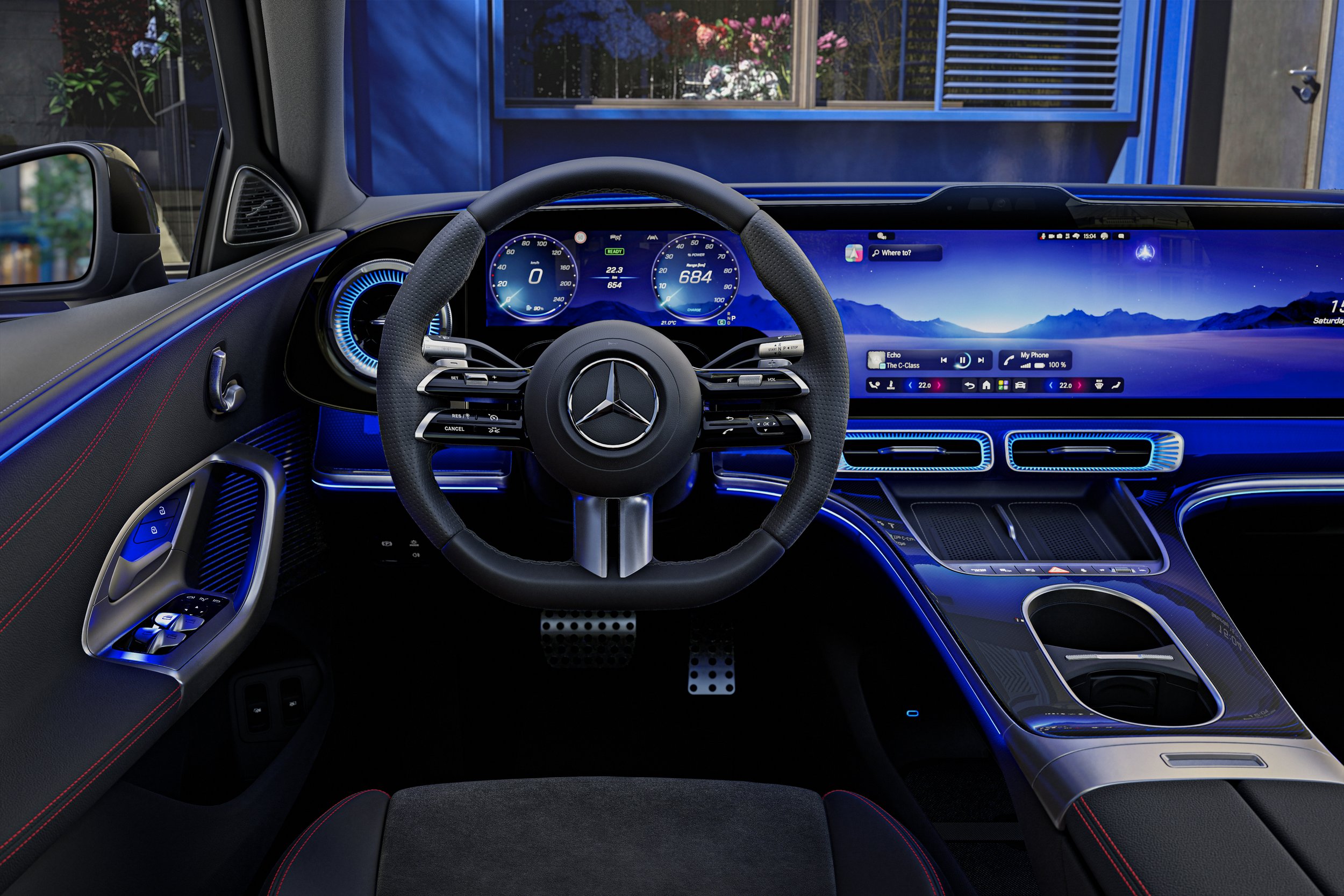 Ein Rückzugsort der Extraklasse das Interieur der neuen elektrischen Mercedes-Benz C-Klasse A sanctuary in a class of its own the interior of the all-new electric Mercedes-Benz C-Class | Vezess