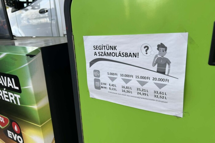 Akit összezavar a védett ár a benzinkúton, annak ez a táblázat segít kalkulálni 1