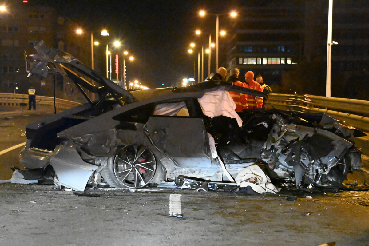 Videón a budapesti halálos baleset mentése