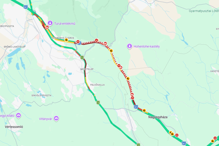 Súlyos baleset: teljes útlezárás az M1-es autópályán, iszonyat torlódás 1