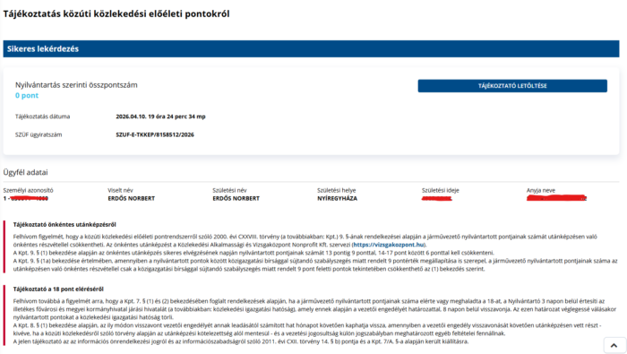 Pillanatok alatt kideríthető, mennyi büntetőpontot szedtél össze autósként 1