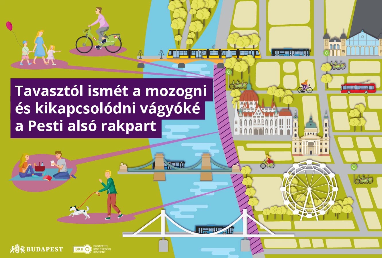 Itt a bejelentés, kezdődik a pesti rakpart lezárása 1