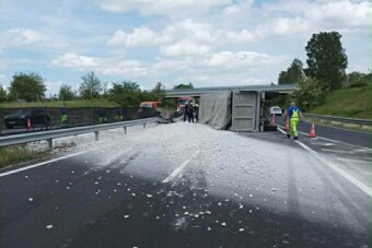 M7 baleset: videón a becsapódás pillanata