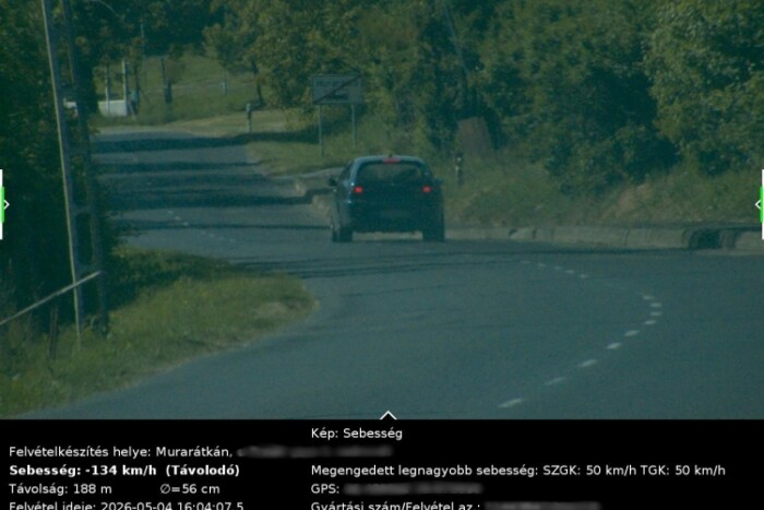Látványosan lassított, de a maximális büntetést kapta az autós Zalában 1