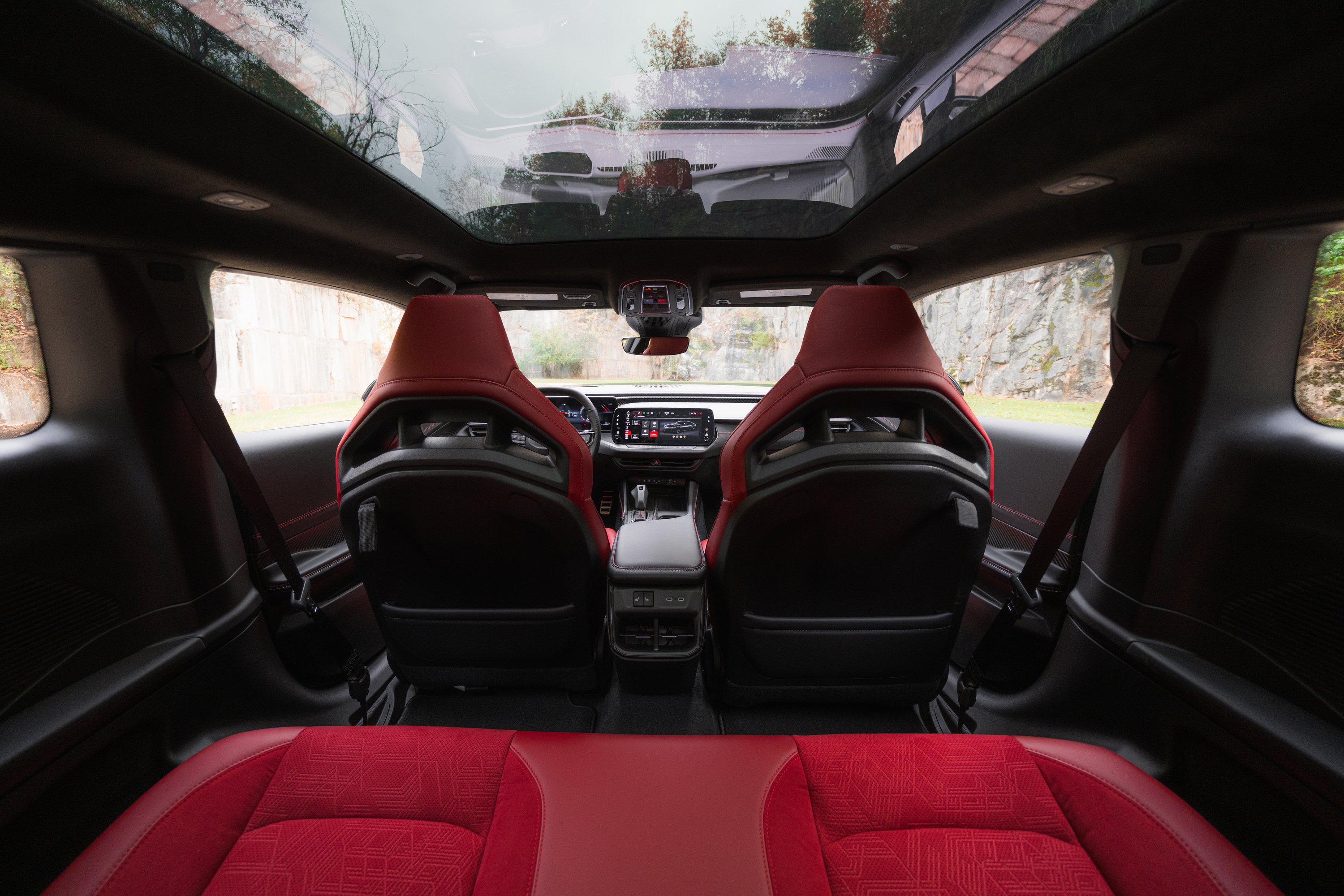 SIXPACK-powered 2026 Dodge Charger Scat Pack interior with Demonic Red seats | Vezess