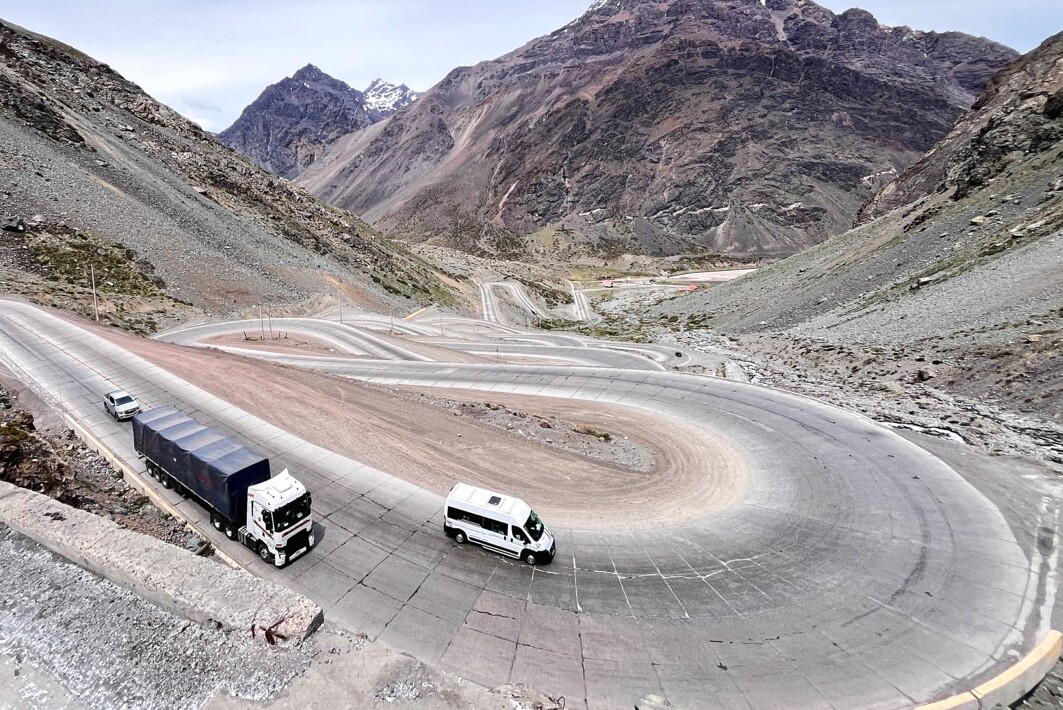 Scenic serpentine road at Paso Los Libertadores in the Andes Mountains Chile | Vezess