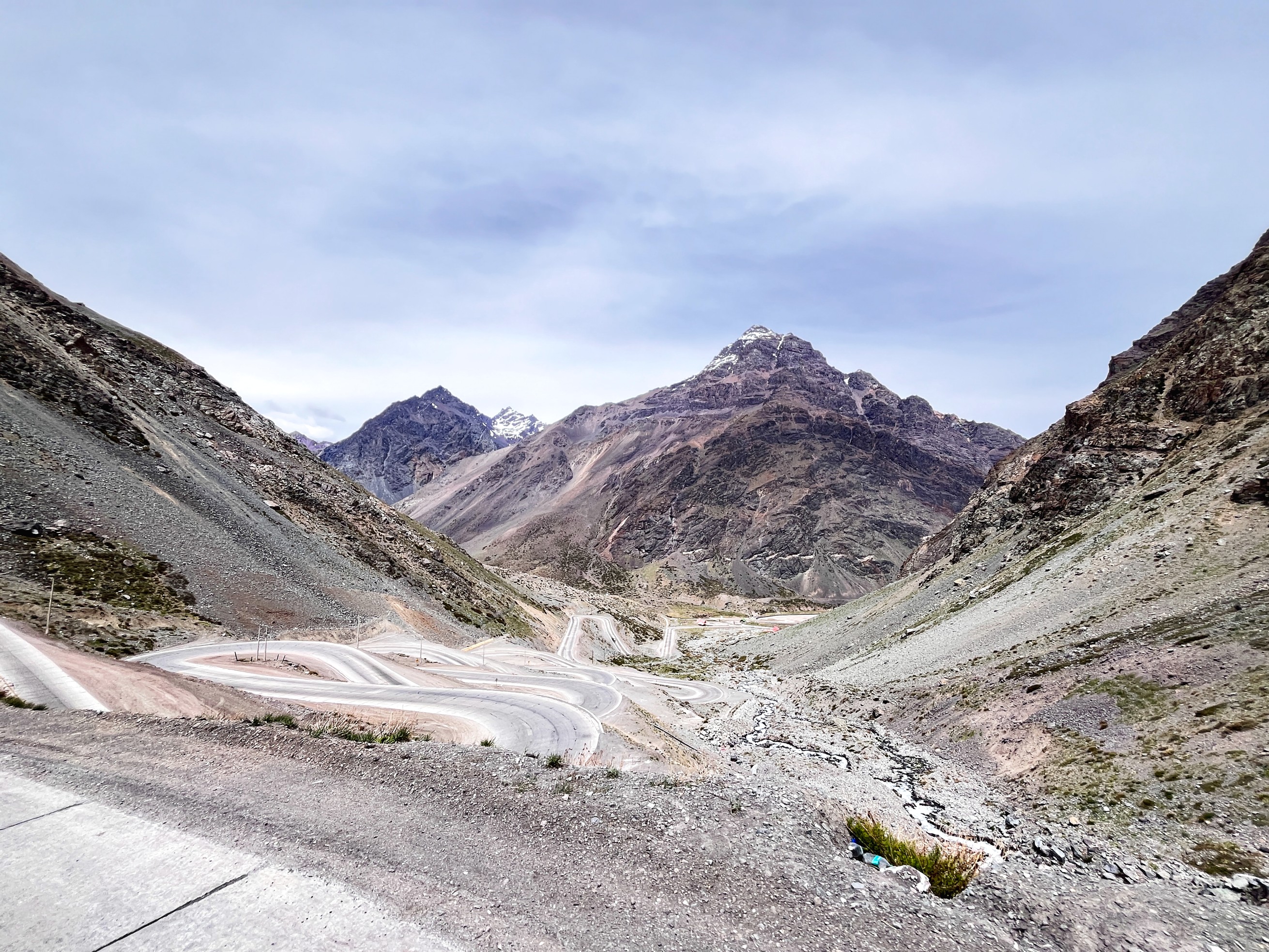 Scenic serpentine road at Paso Los Libertadores in the Andes Mountains Chile | Vezess