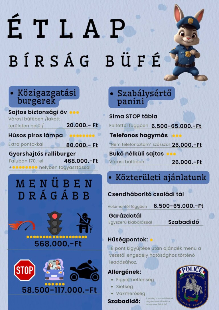 Magyar autósoknak készült étlap: tuti nem kérsz majd repetát 1 Magyar autósoknak készült étlap: tuti nem kérsz majd repetát 1
