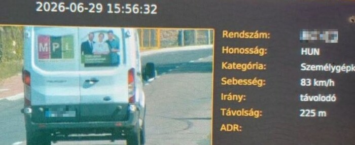 Újabb posta autót kaptak gyorshajtáson 1