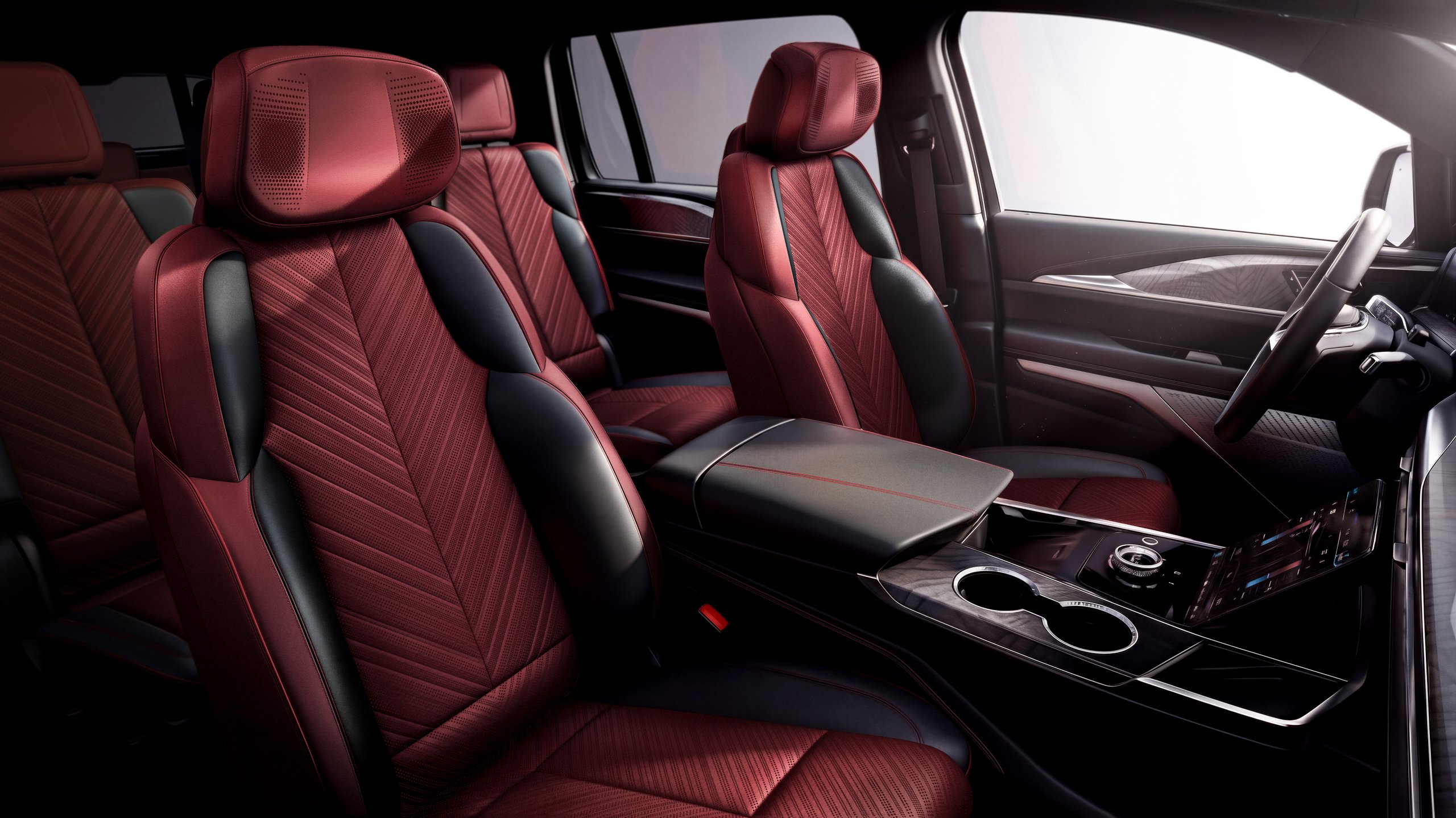 Detailed interior shot of the 2027 Curated by Cadillac ESCALADE | Vezess