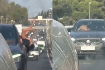 Menet közben szexeltek az autópályán, ez a videó buktatta le őket