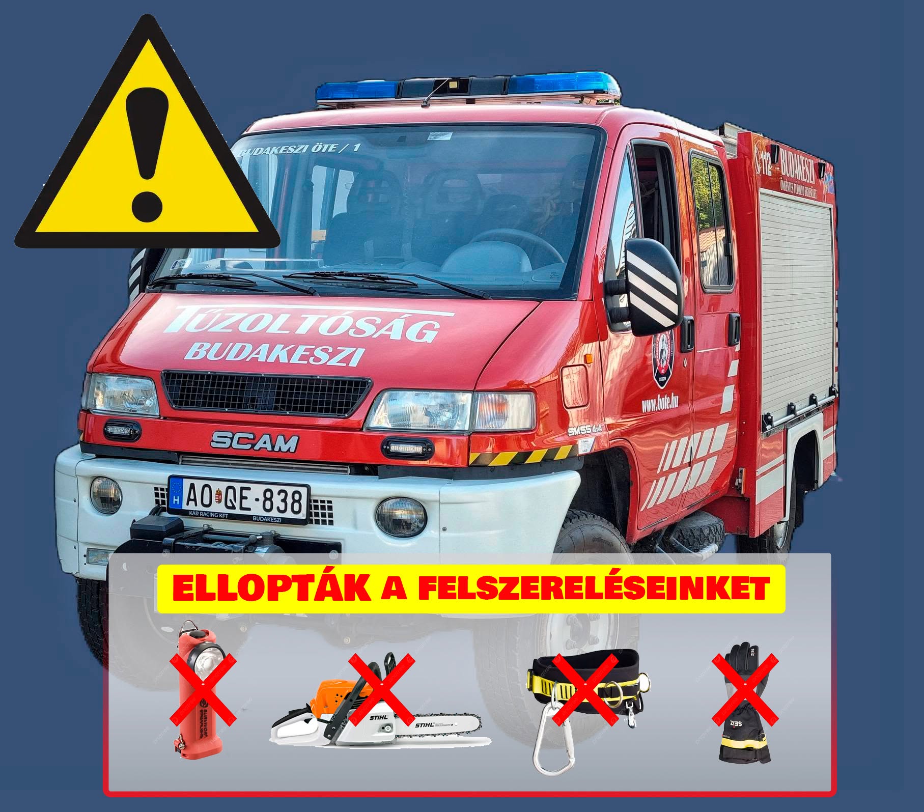 Vérlázító, amit a tűzoltókkal tettek: 700 ezer forintos kárt okoztak nekik 1 Vérlázító, amit a tűzoltókkal tettek: 700 ezer forintos kárt okoztak nekik 1