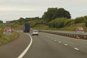 Zseniális ideiglenes korlátozó táblák Skóciában