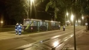 Friss gyepszőnyegbe hajtott a BKV busz