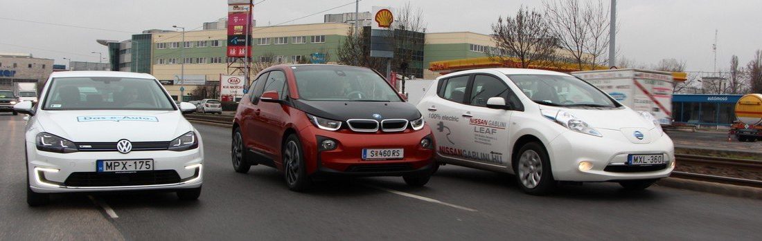 A Nagy Villanyautó-Teszt! Melyik jut legtovább?