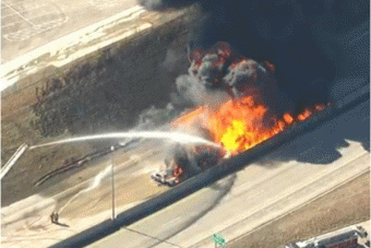 Így ég ötvenezer liter üzemanyag