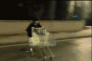 Bevásárlókocsival száguldottak a halálba