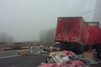 Lezárták az M5-öst, halálos baleset, leterelik a forgalmat