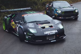 Őrületes driftcsata, Lamborghinivel és Mustanggal a főszerepben