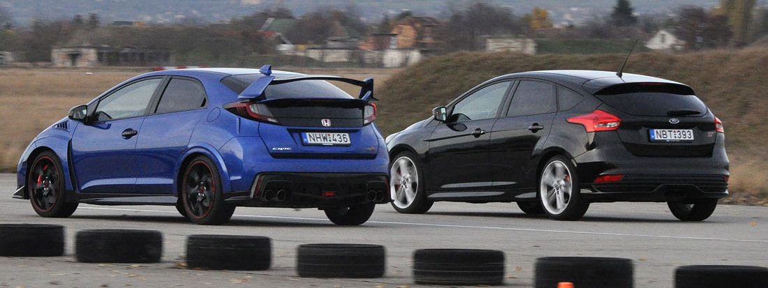 Összehasonlító teszt: Ford Focus ST-Honda Civic Type R